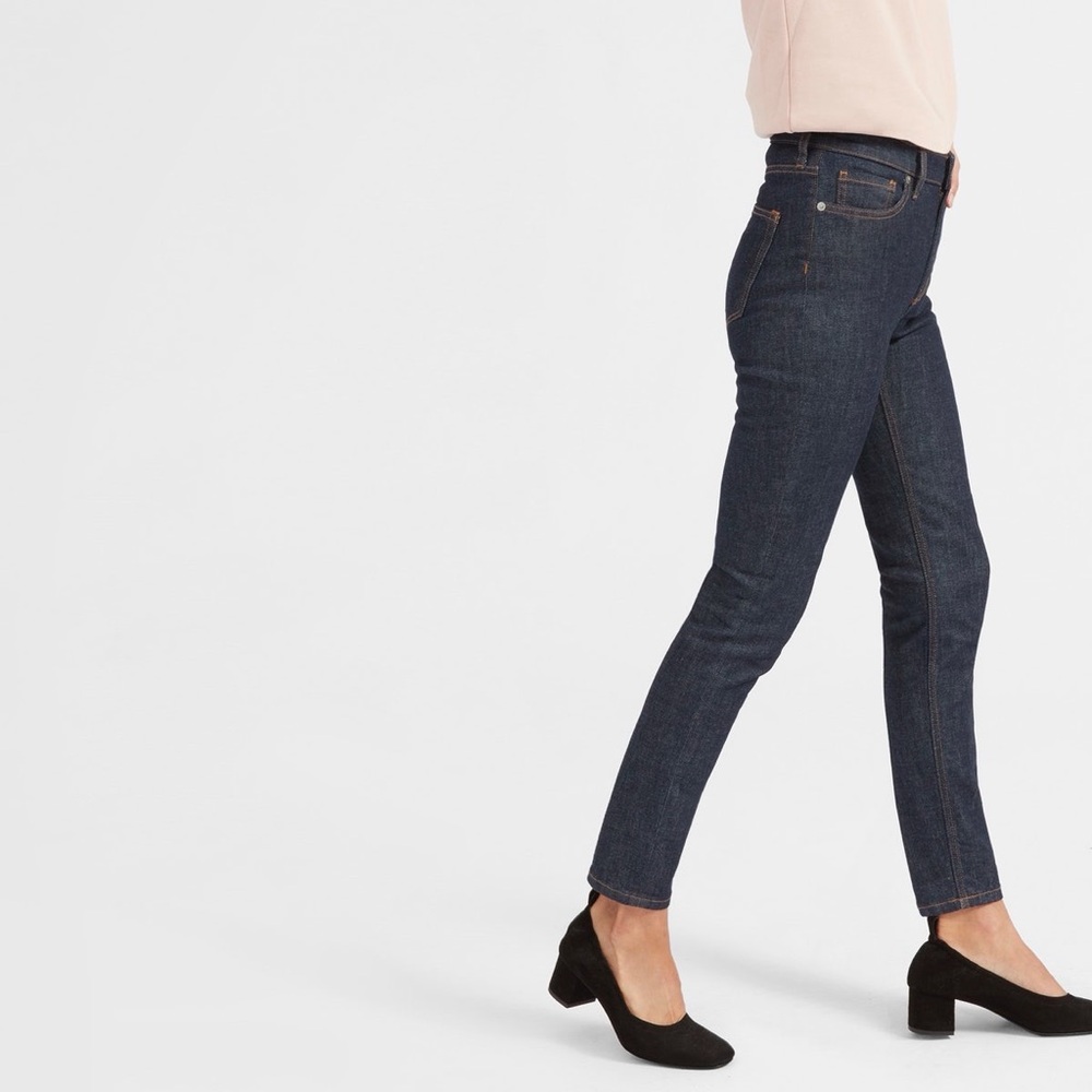 EVERLANE Dark Wash Ankle Jeans 24